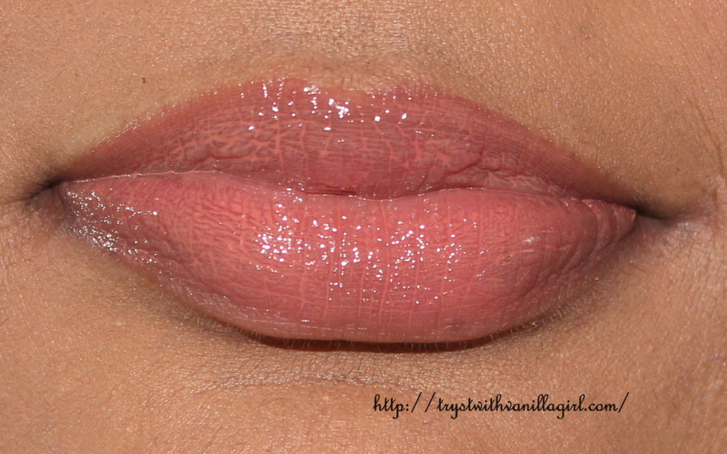 Colorbar Perfect Pout Gloss Whisper 001 Review,Swatch,Photos,FOTD
