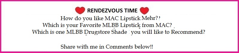 MAC Lipstick Mehr Review,Swatch,Photos