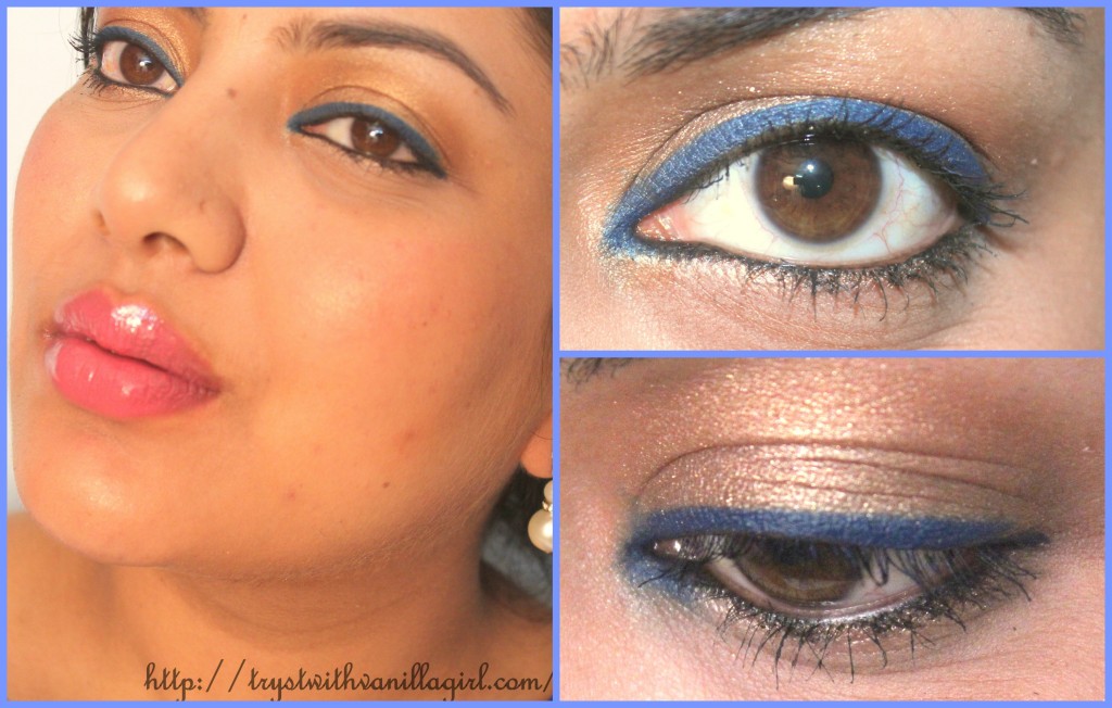 Catrice Kohl Kajal 110 Blue I Know You Review,Swatch,Photos,FOTD,EOTD,Blue Eyeliner