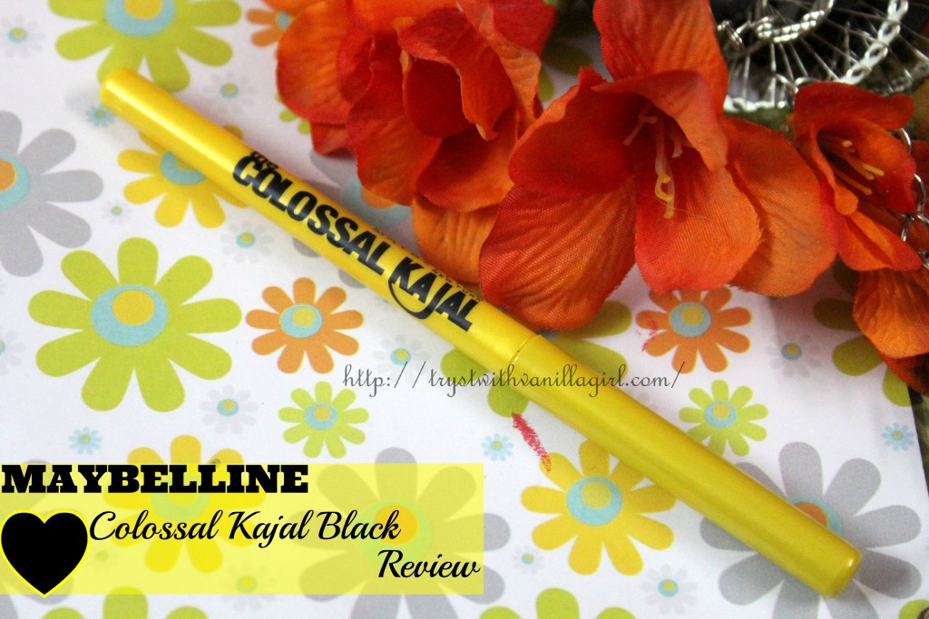 Maybelline Colossal Kajal Black Review,Swatch,Photos