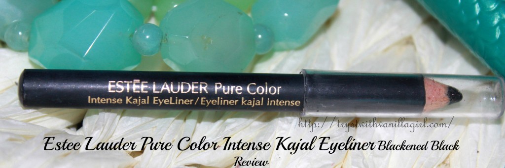 Estee Lauder Pure Color Intense Kajal Eyeliner Blackened Black Review,Swatch,Photos