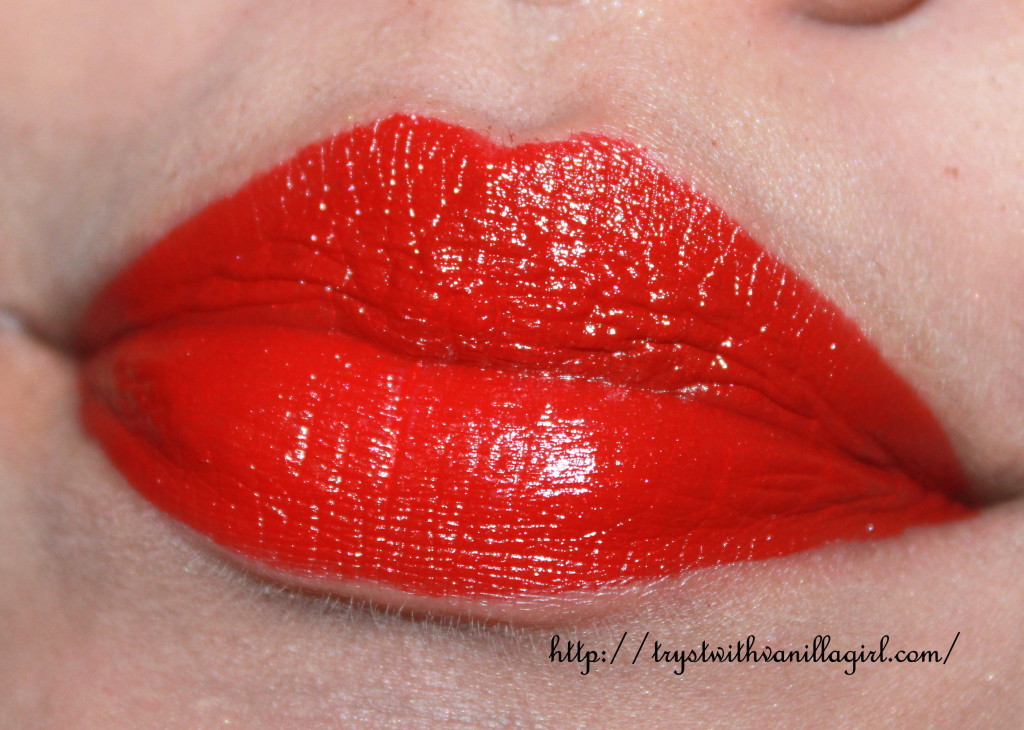 L’Oreal Paris Color Riche Lipstick Intense Red Passion Review,Swatch,Photos,LOTD