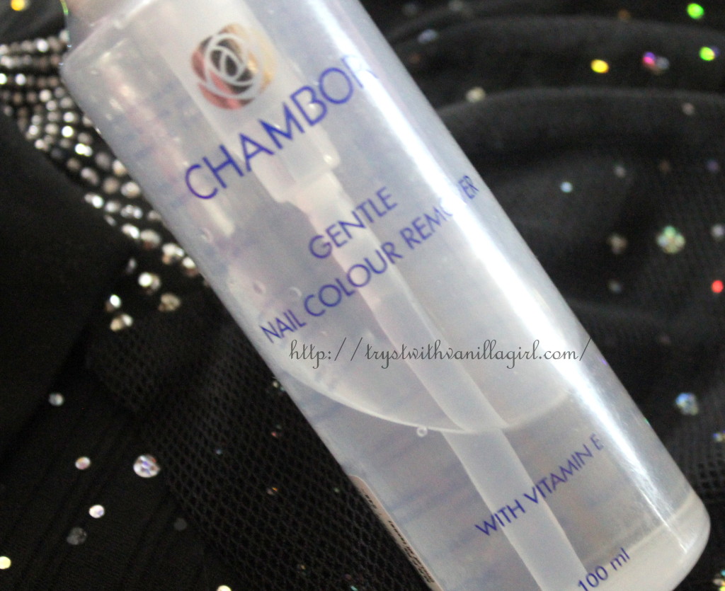 Chambor Gentle Nail Colour Remover Review,Price