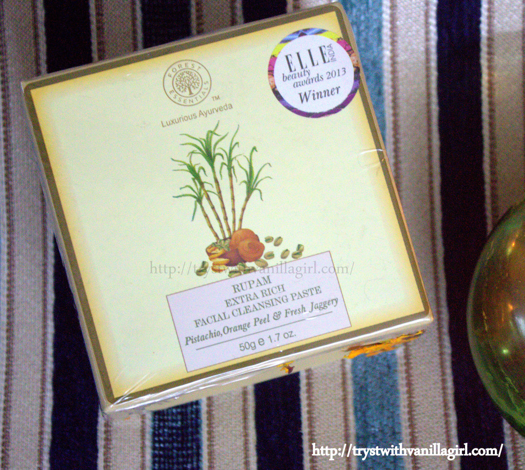 Forest Essentials Rupam Extra Rich Facial Cleansing Paste,April Beauty Haul,Forest Essentials