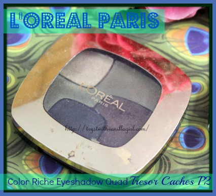 L'Oreal Paris Color Riche Eyeshadow Quad Hidden Gems P2 Review,Swatch,Photos