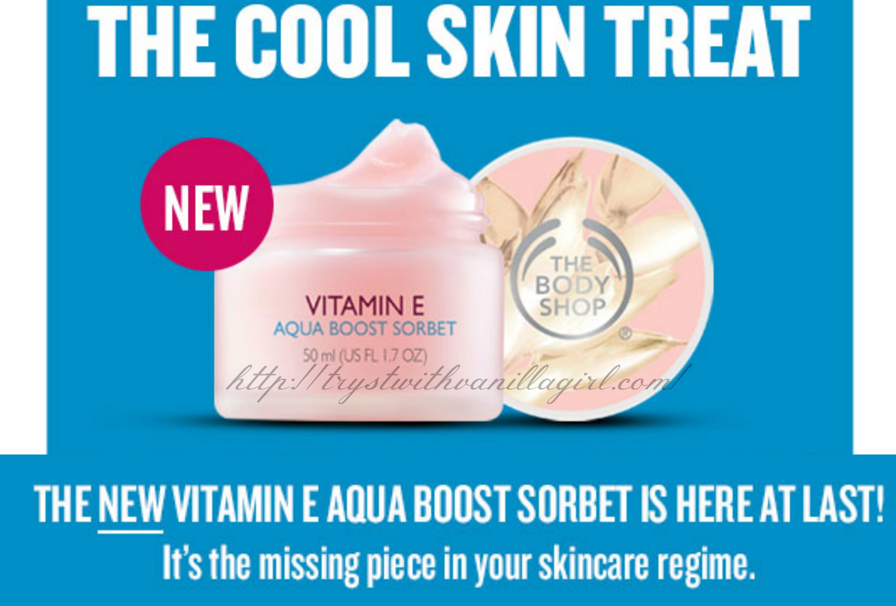 New The Body Shop Vitamin E Aqua Boost Sorbet