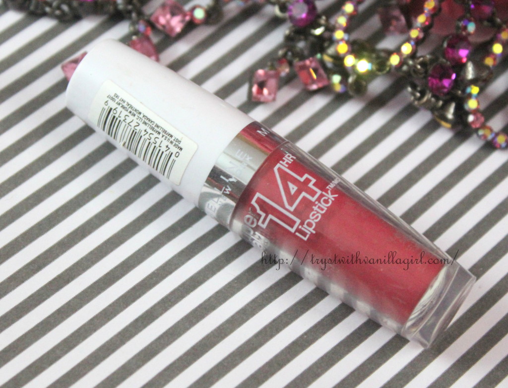 Maybelline Super Stay 14 Hr Lipstick Eternal Rose Review,Swatch,Photos