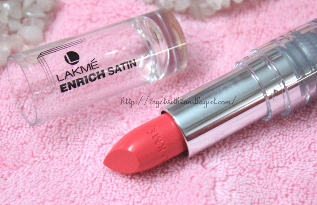 Lakme Enrich Satin Lipstick P165 Review,Swatch,Photos,LOTD