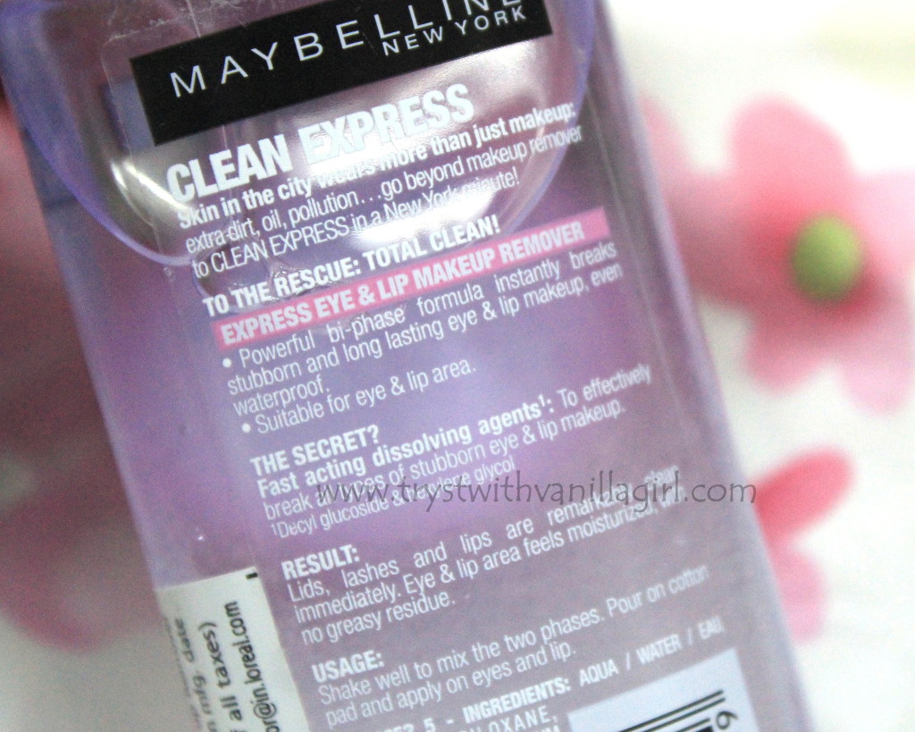 Maybelline Clean Express Total Clean Makeup Remover Review