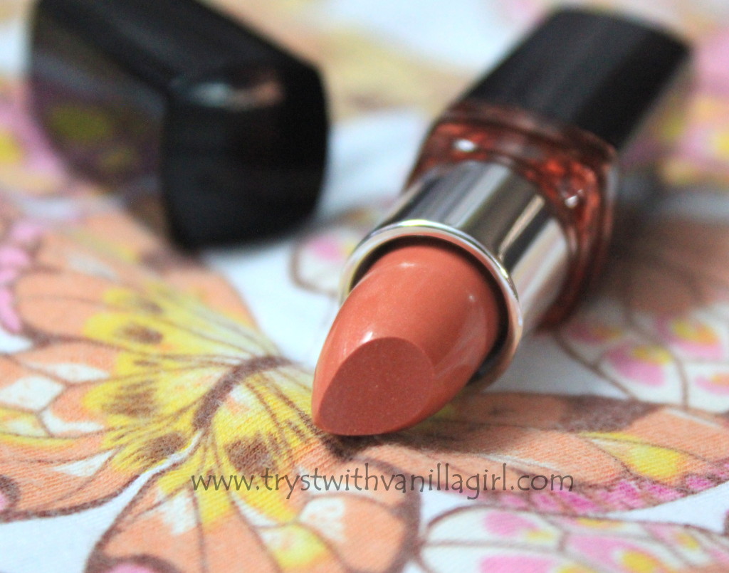 Maybelline Color Show Lipstick Iced Coral 317 Review,Swatch,Photos
