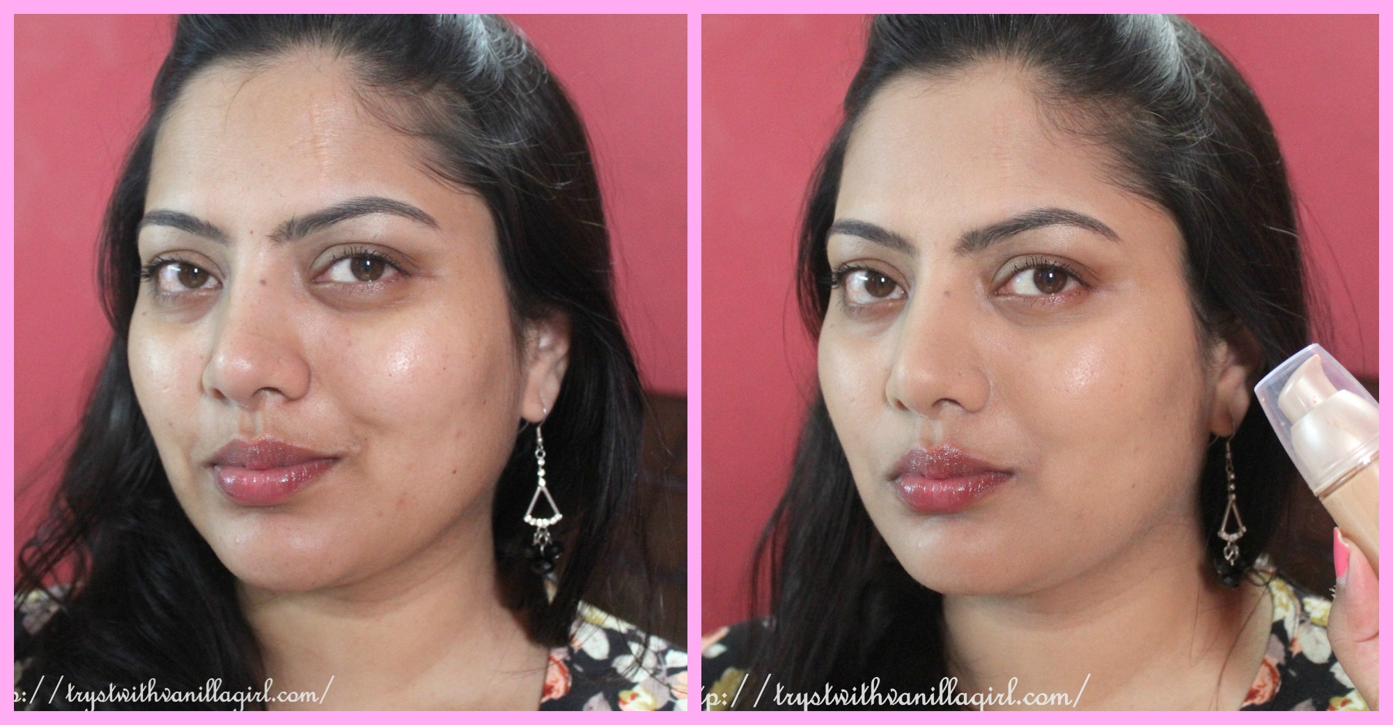 Maybelline Dream Satin Silk Liquid Foundation B5 Review,Swatch,Demo,Photos