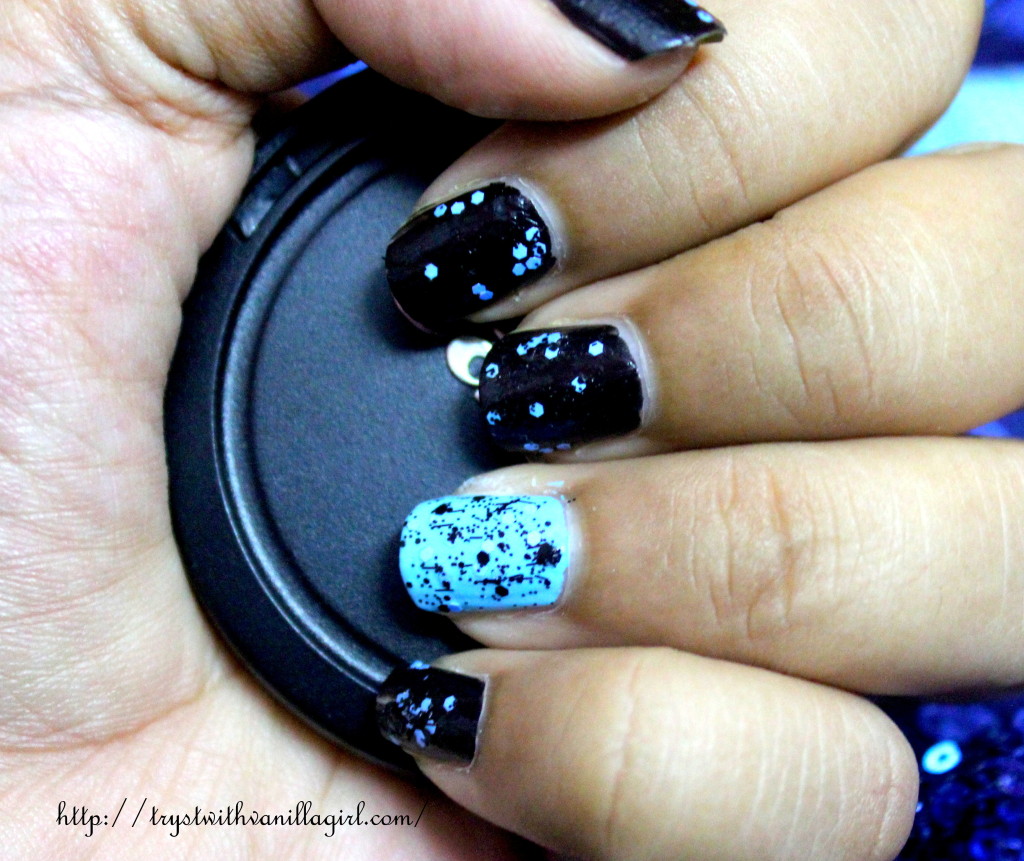 Maybelline Color Show GO GRAFFITI Nail Polish Blue Beats Review, NOTD