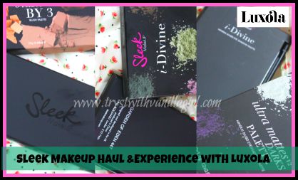 Sleek Makeup Haul,Luxola Review,Sleek i-Divine Garden of Eden Palette