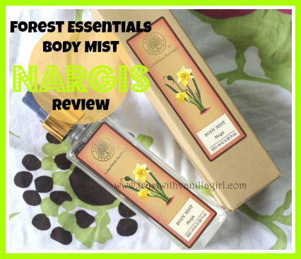 Forest Essentials Body Mist Nargis Review, Price, Buy Online