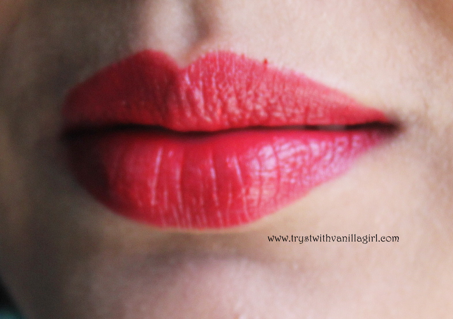 Revlon Ultra HD Lipstick Poinsettia Review, Swatch, Photos