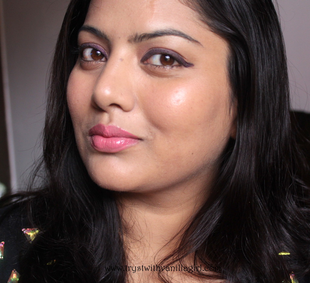 Lakme Absolute Gel Addict Eyeliner Vine Yard Review, Swatch, Photos