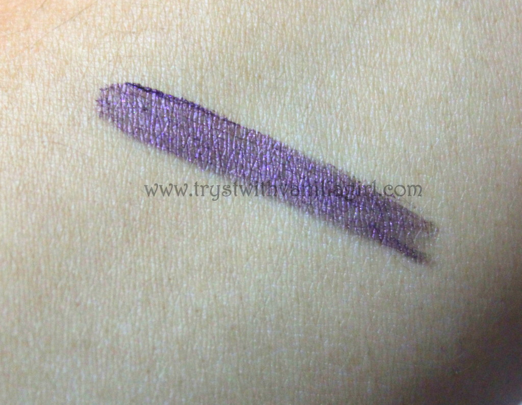 Lakme Absolute Gel Addict Eyeliner Vine Yard Review, Swatch, Photos