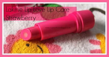 Lakme Lip Love Lip Care Strawberry Review, Swatch, Photos