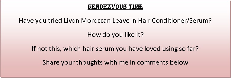 Livon Moroccan Silk serum Rendezvous