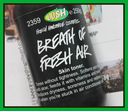 Lush Breath Of Fresh Air Skin Toner Review
