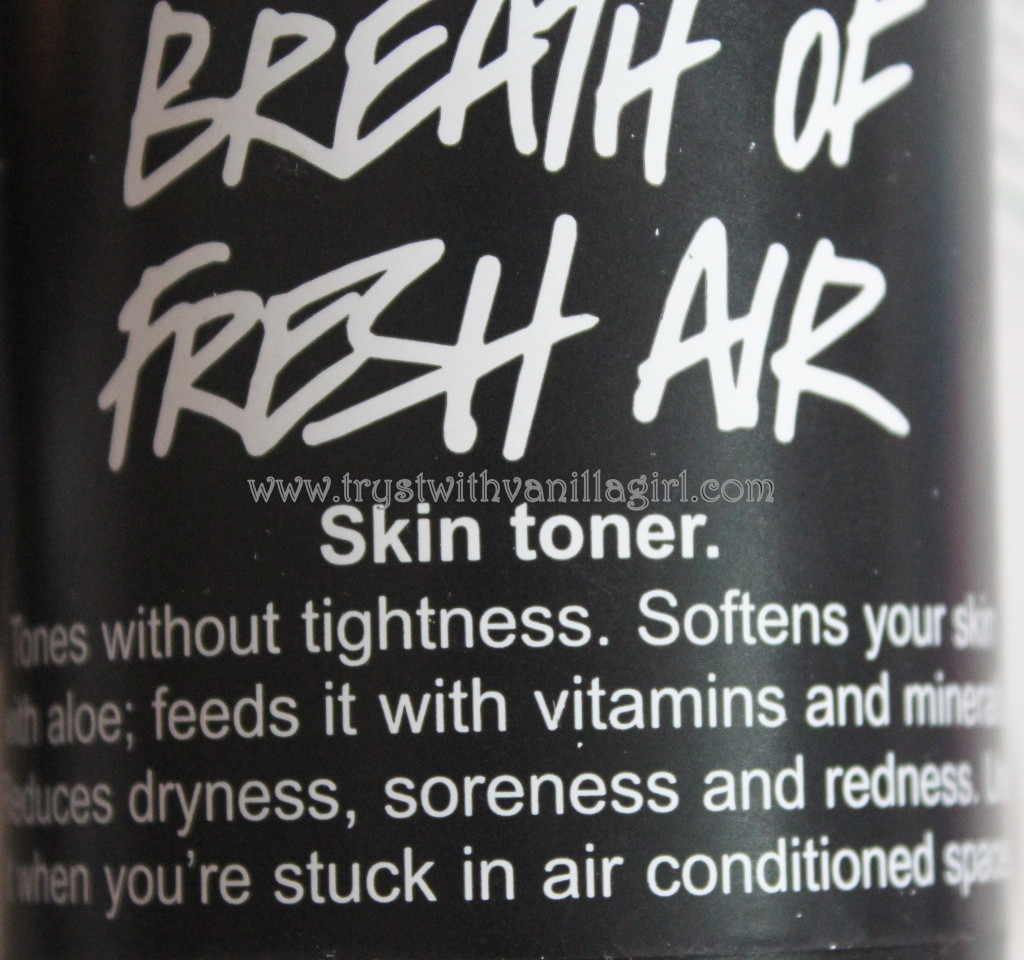Lush Breath Of Fresh Air Skin Toner Review