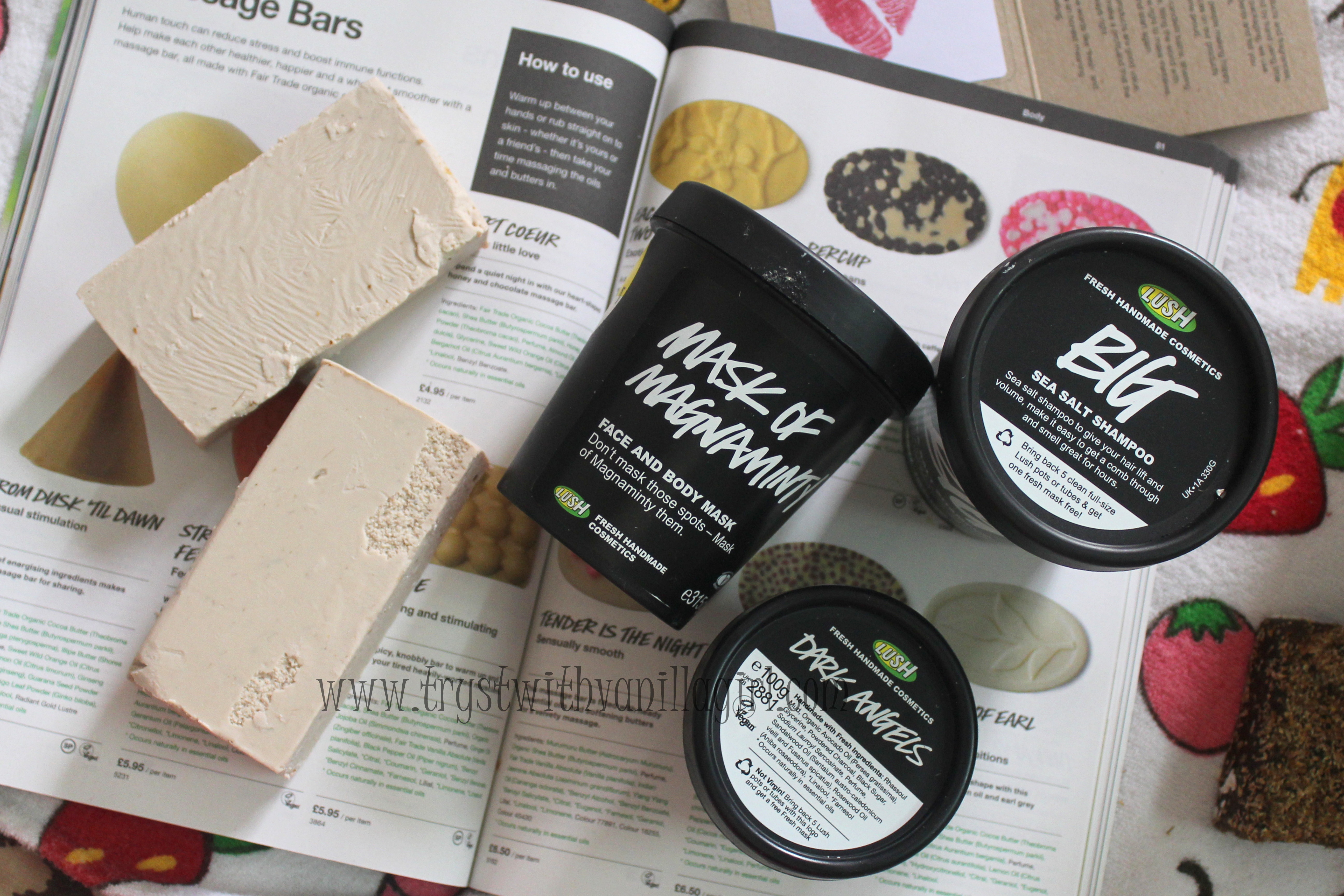 LUSH Haul,Mask og Magnaminty,Dark Angels,Big,Fresh Farmacy