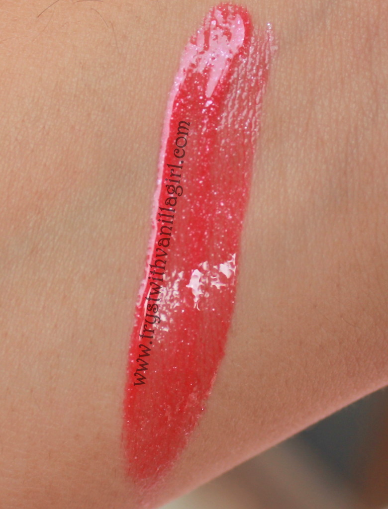 Revlon Color Burst Lip Gloss Strawberry Fraise 006 Review, Swatch, Photos