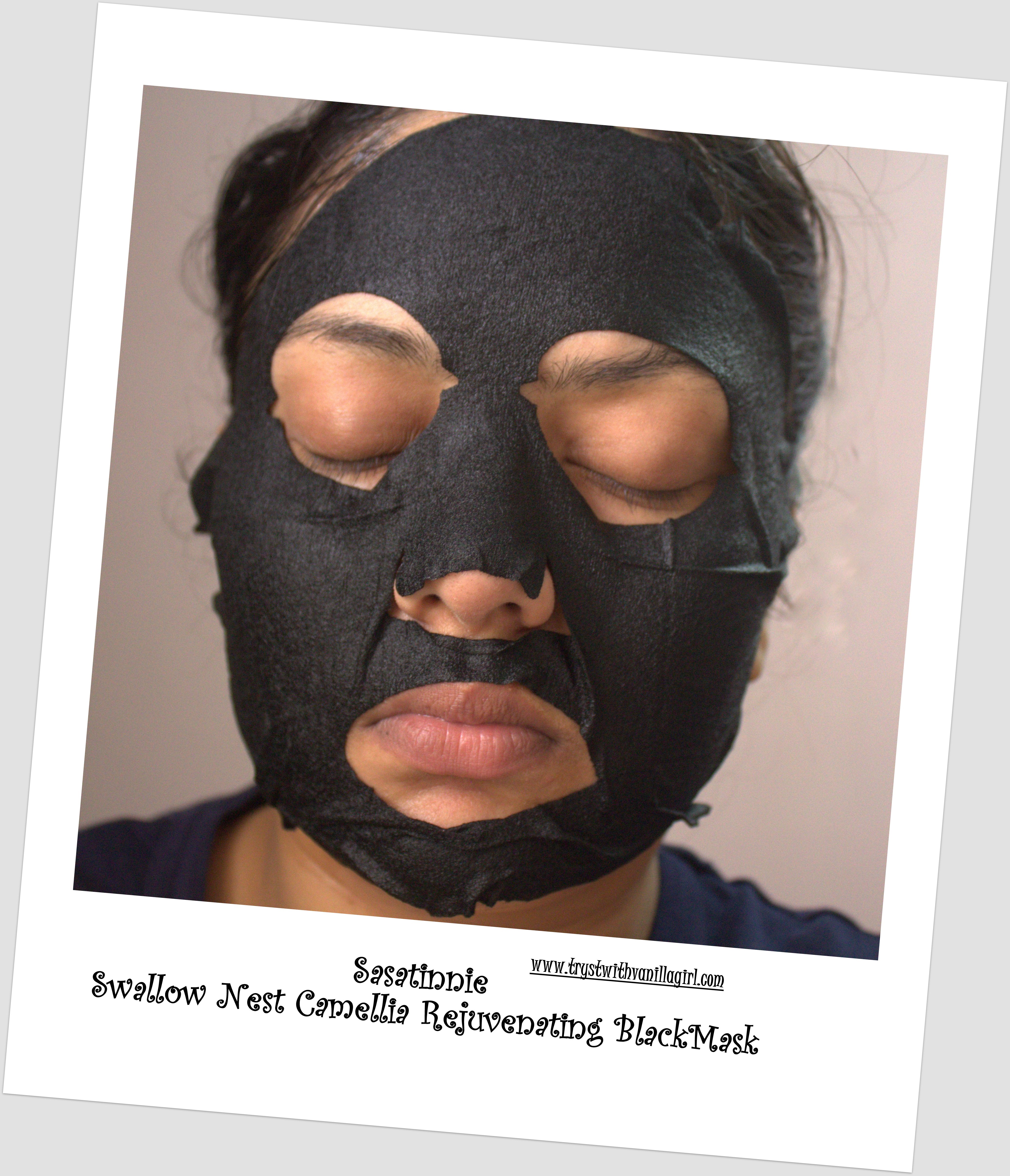 Sasatinnie Swallow’s Nest Camellia Rejuvenating Black Mask Review, Photos