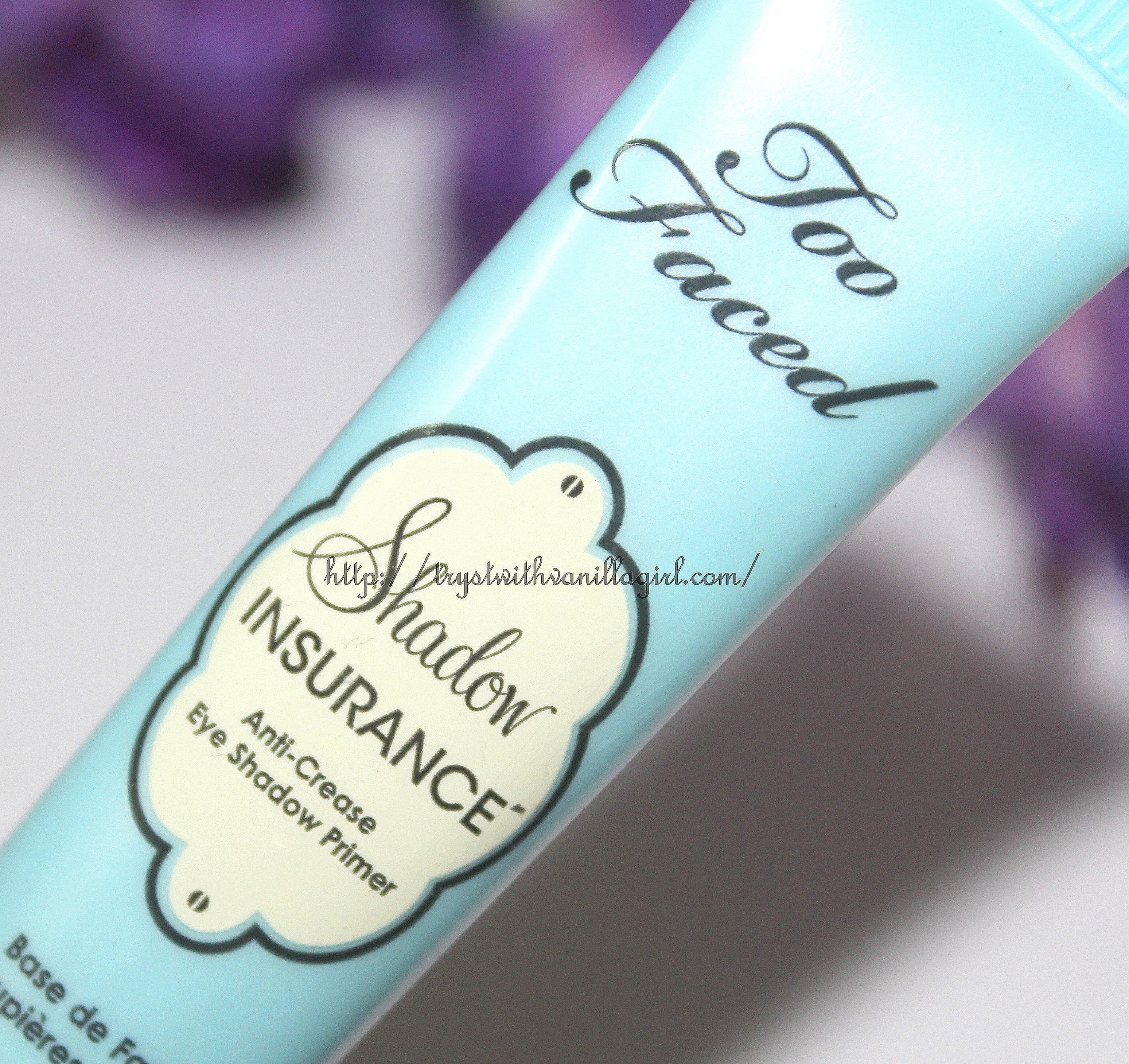 Too Faced Shadow Insurance Eye Shadow Primer Review, Swatch, Demo