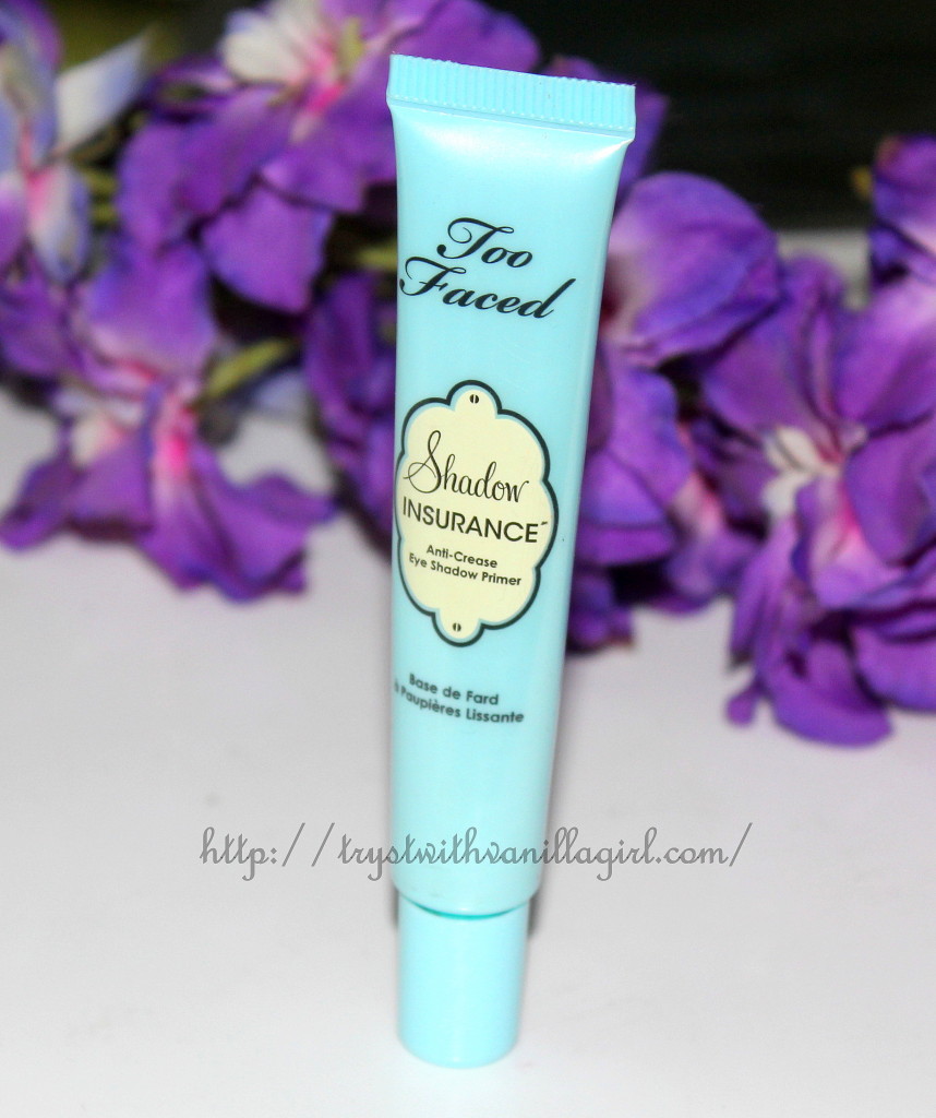 Too Faced Shadow Insurance Eye Shadow Primer Review, Swatch, Demo