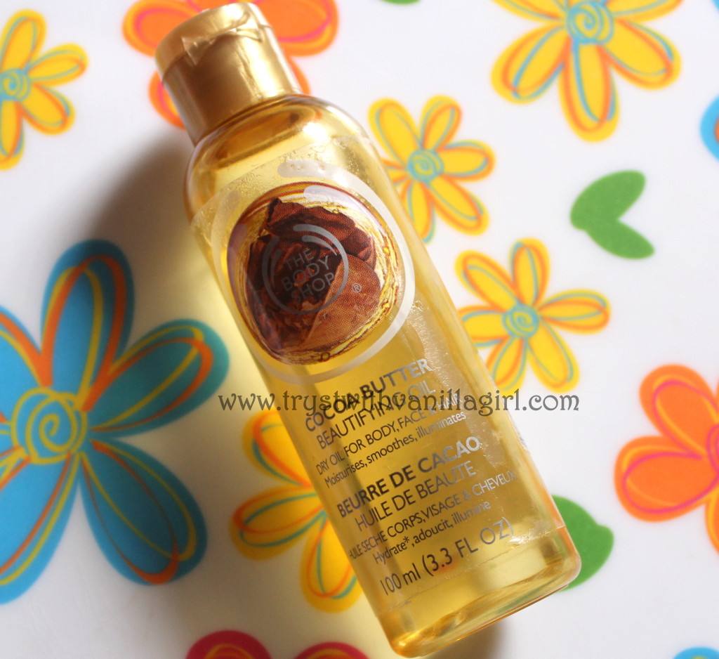 The Body Shop Beautifying Oil Cocoa Butter Review, Price in India