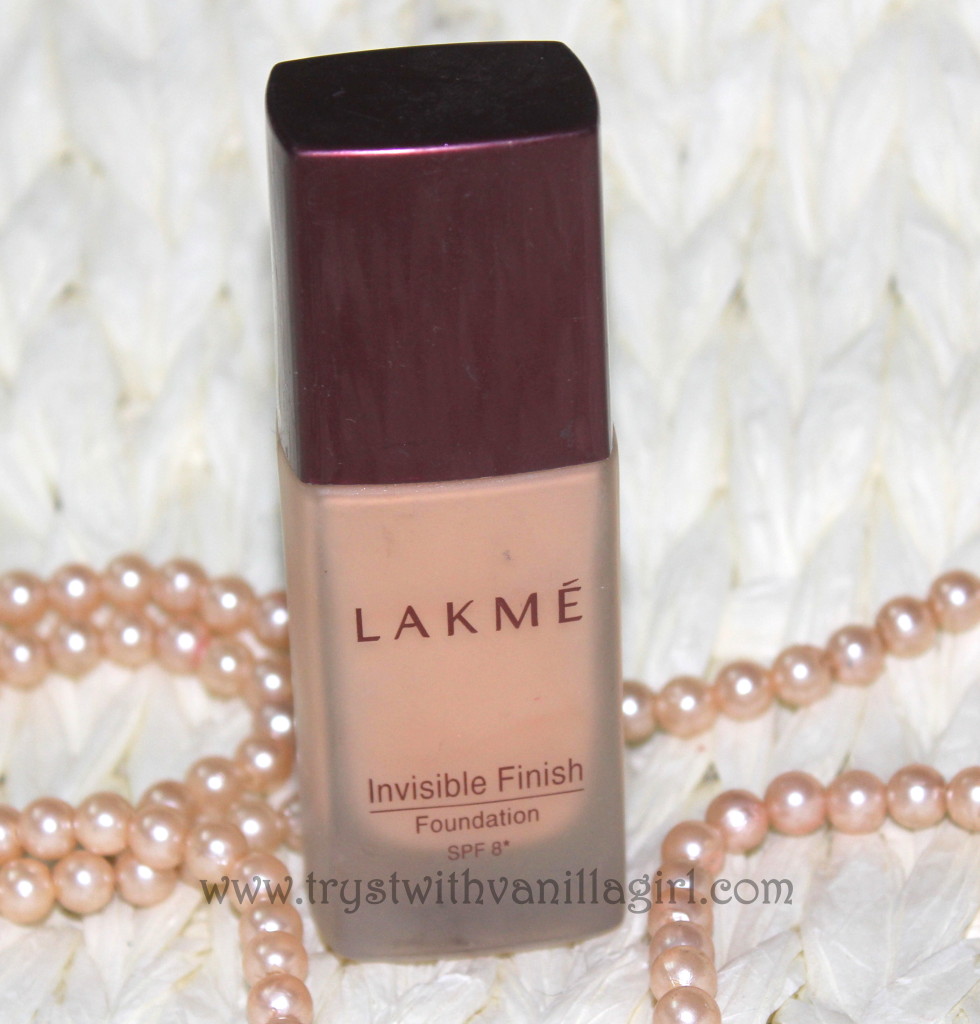 Lakme Invisible Finish Foundation 01 SPF 8 Review,Swatch Photos