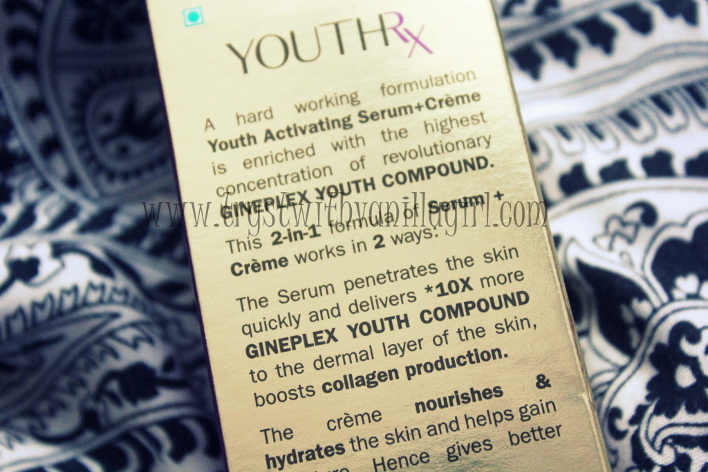 Lotus Herbals YOUTHRx Youth Activating Serum + Creme Review,Price,Buy Online